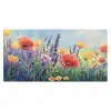 Weide - Bloemen - Kleurrijk Muismat XXL klein -3d_leeg