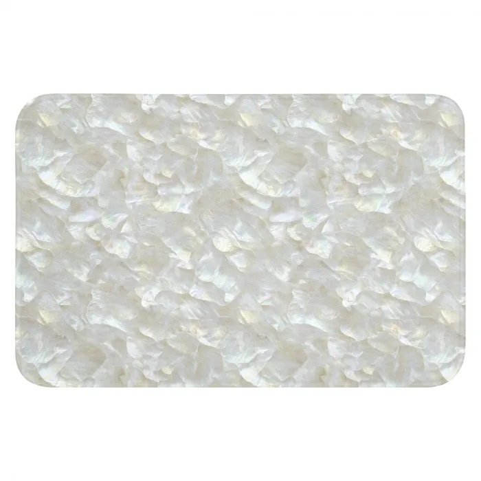 Parelmoerglans - Wit - Schelp Badmat klein 997 -3d