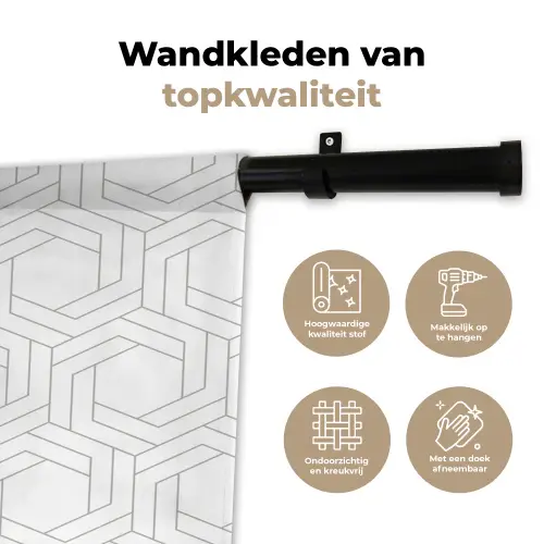 Design - Geometrie - Patronen - Abstract Wandkleed katoen klein 269 -sfeer2