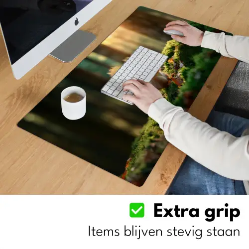 Eekhoorn - Nootje - Gras Muismat XXL klein -sfeer3