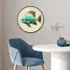 Schubben - Vis - Mint - Minimalistisch Fotolijst rond zonder passe partout klein -sfeer2
