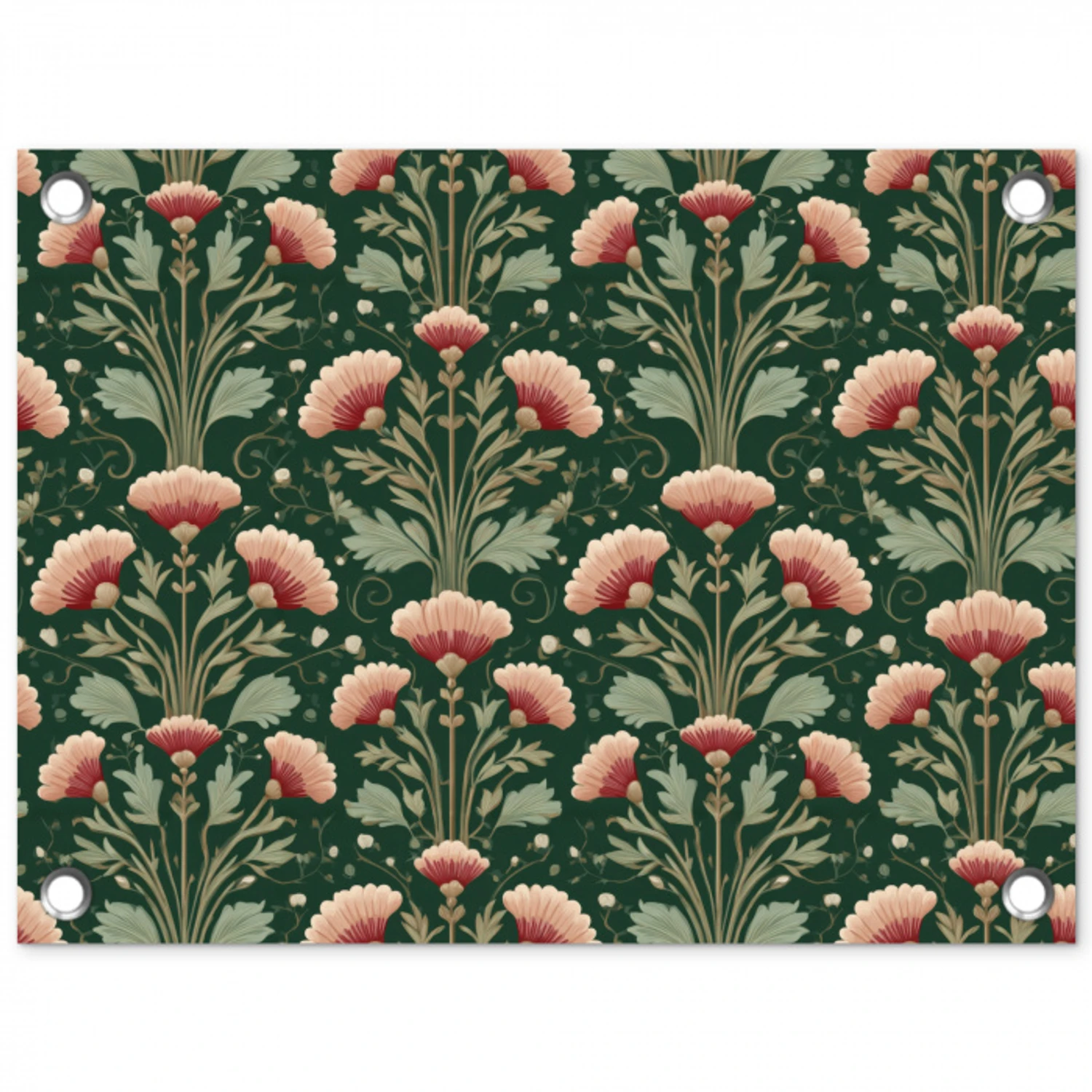 Patroon - Botanisch - Kleurrijk tuinposter los doek klein 239 -3d