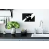 Vrouw - Wijn - Chic Muursticker klein -keuken