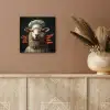 Schaap - Kokskleding - Neon - Quote aluminium wit klein -sfeer4