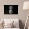 Ananas - Gedetailleerd - Bladeren Wandkleed katoen klein -sfeer4