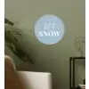 Sneeuw - Winter - Blauw - Let it snow Wandcirkel behangsticker klein -sfeer2