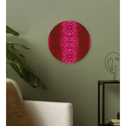 Slang - Boa - Roze Wandcirkel plexiglas klein 852 -sfeer3
