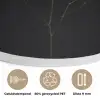 Gipskruid - Bloemetjes - Wit - Minimalistisch Akoestische PET Vilt - Rond klein -closeup_NL