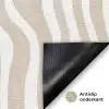 Abstract - Zebra - Beige Deurmat klein 898 -antislip_NL