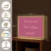 eat me out don't stress me out - Roze - Minimalistisch Light Box met batterij (Wandlamp) middel -USP_websiteoverzichtDE