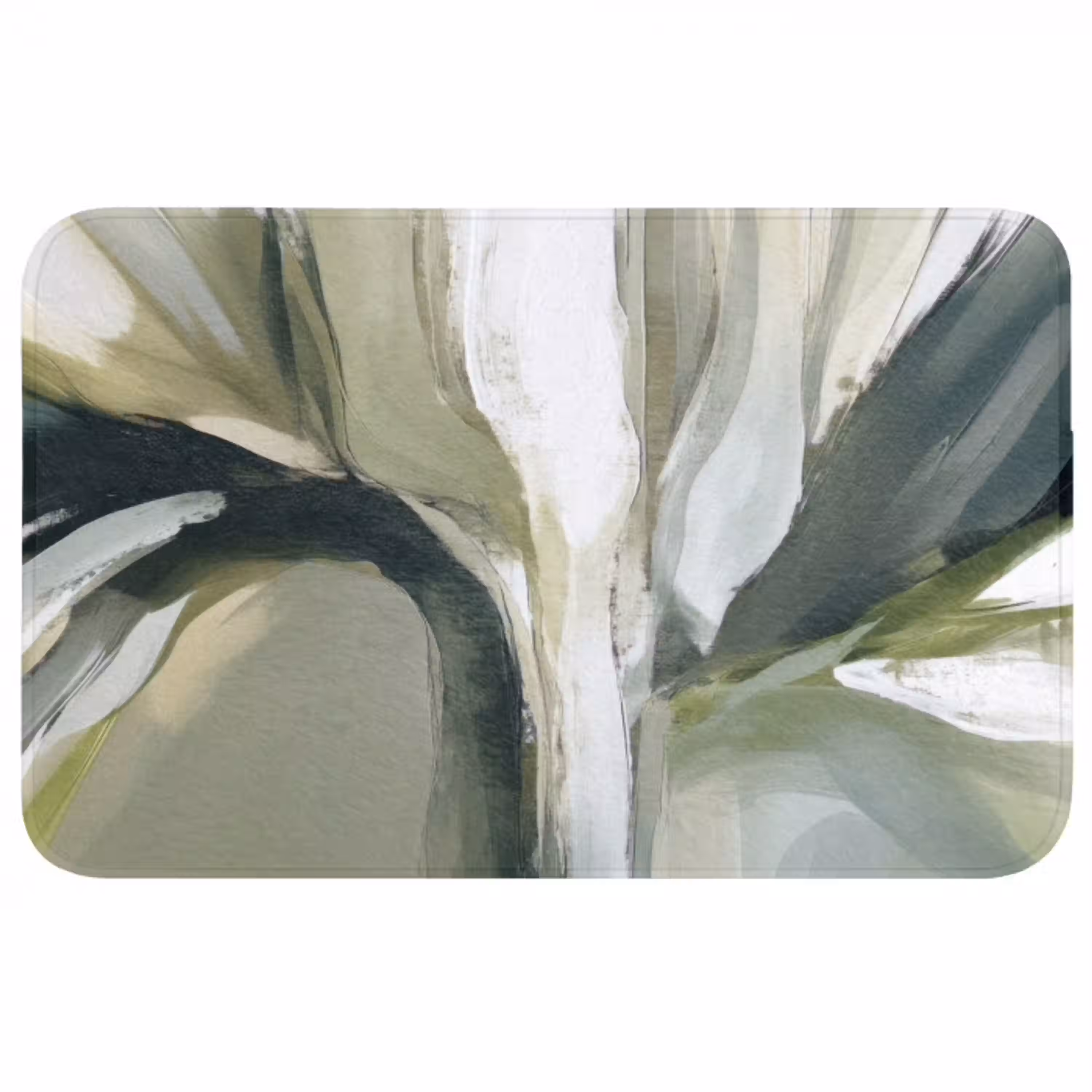 Natuur - Abstract - Groen - Penseelstreken WCmat middel -3d
