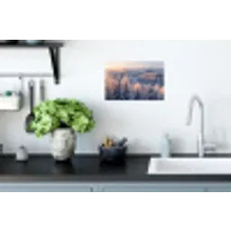 Bos - Bergen - Goud - Winter - Warm Muursticker klein -keuken