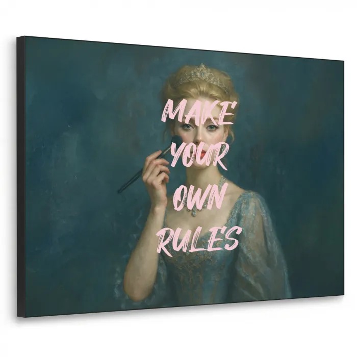 Klassiek - Sierlijk - Roze Textielframe - compleet frame klein -3d