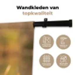 IJsvogel - Tak - Water - Kleurrijk - Levendig Wandkleed katoen middel -sfeer2