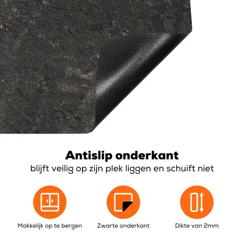 Verleden in Beton Geëtst Inductie beschermer vinyl 3mm klein -zzzzzzz-td-onderkant