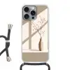 Vaas - Takken - Bessen - Minimalistisch Hoesje iPhone 16 Pro Max met koord klein -3d