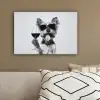 Hondje - Wijnglas - Zonnebril - Enthousiast canvas 2cm klein -sfeer3