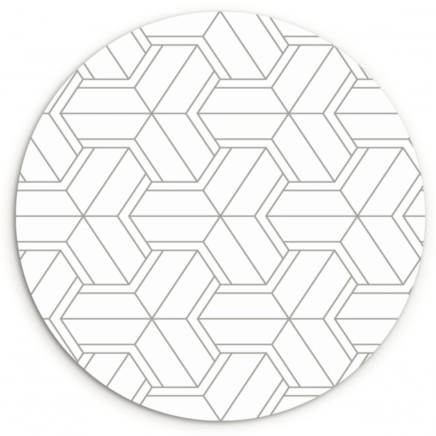 Design - Geometrie - Patroon - Lijn Wandcirkel plexiglas klein 852 -3d