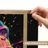 Aap - Verf - Neon - Kleur Light Box met batterij (Wandlamp) middel -USP_websiteprintNL