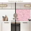 Terrazzo -  Patroon - Kleurrijk - Roze keuken achterwand 2 middel 871 -voor-na2_UK