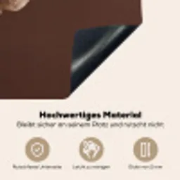 Papaverbol - Droogbloem - Bruin - Minimalistisch Inductie beschemer met haakjes klein -ky-onderkant-de