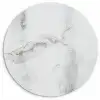 Beton - Grijs - Wit Wandcirkel kunststof plaat 5mm dik klein -3d