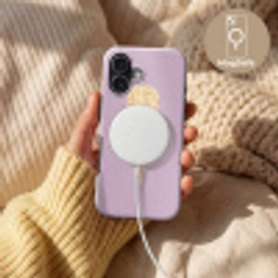 Beige - Ijsje - Spikkels Toughcase MagSafe Apple iPhone 17 klein -USP_MagsafeV