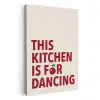 Rood - Quote - Kersen KitchenYeah - Keuken - Canvas klein -3d