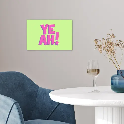 Groen - Neon - Quote poster papier klein -sfeer3