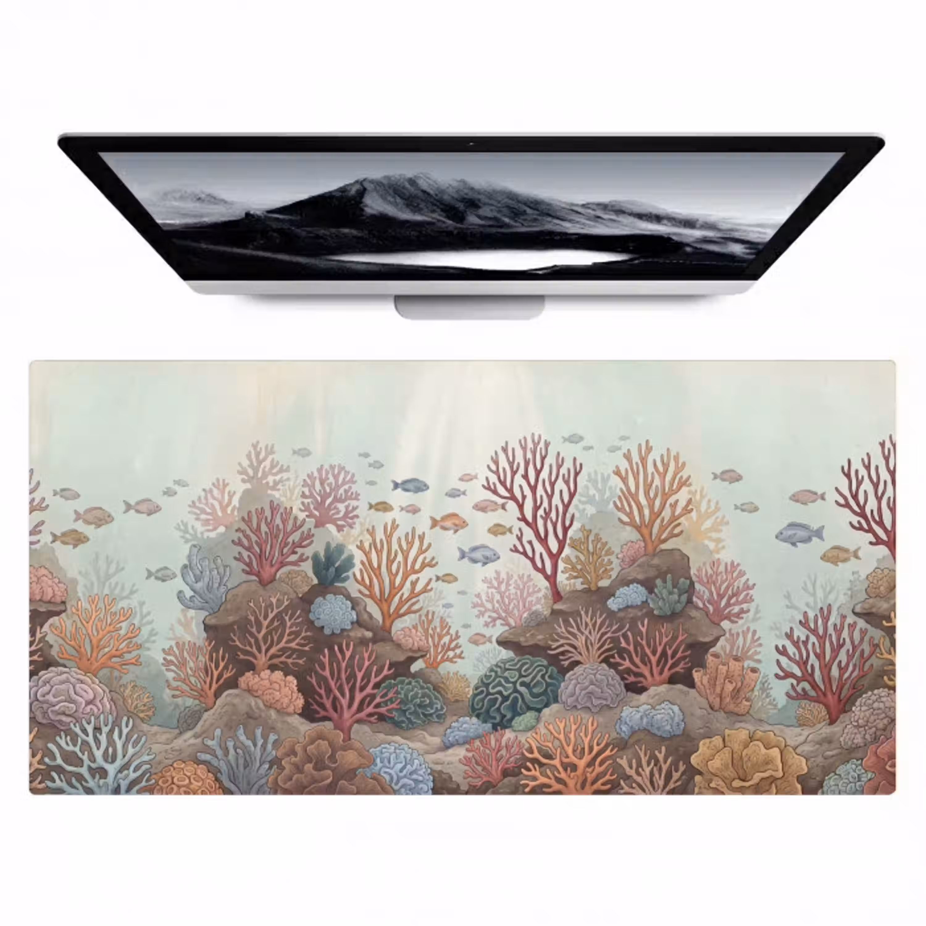 Onderwater - Koraal - Vis - Natuur Muismat XXL klein -zzz3d