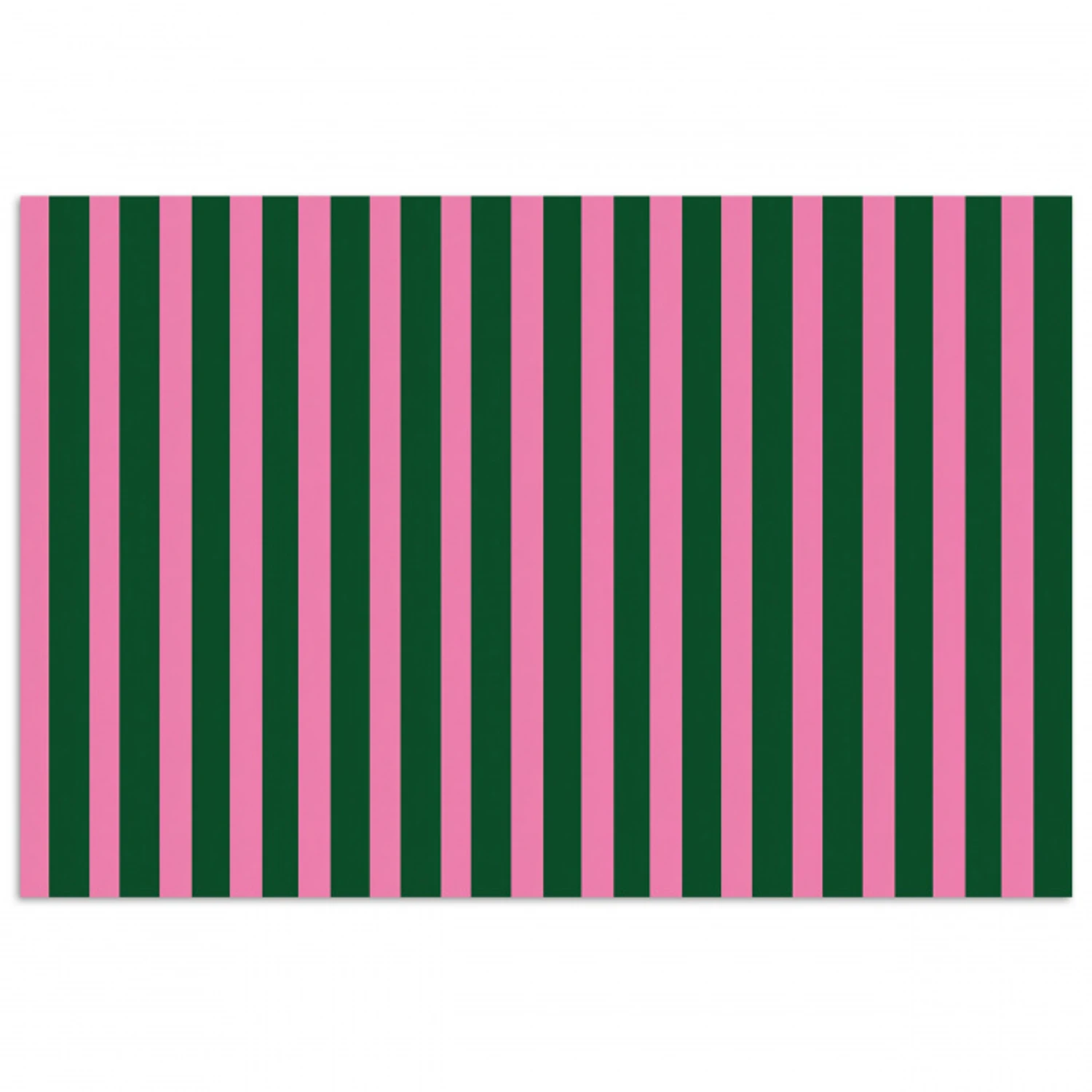 Verticale strepen - Groen - Roze poster papier klein 62 -3d