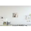 Kloof - Wit - Sneeuw textielposter latten blank klein -kinderkamer