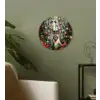 Kerstfeest - Dennenbos - Rood Wandcirkel kunststof plaat 5mm dik klein -sfeer3