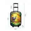 Olifant en aapje in kleurrijke jungle Kinderkoffer - Zwart klein -productfoto_formaten