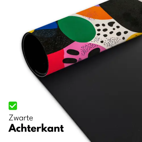 Vormen - Stippen - Kleurrijk Muismat XXL klein -sfeer2