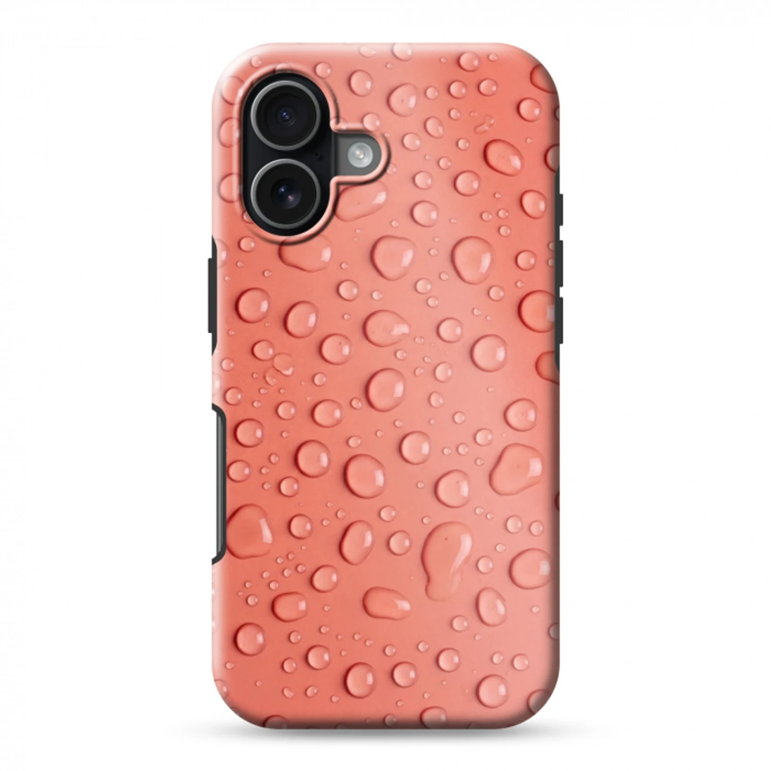 Water - Druppels - Roze Toughcase MagSafe Apple iPhone 17 klein -3d