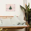 Christmas Season - Kerst - Kerstboom - Roze tuinposter los doek klein -sfeer7