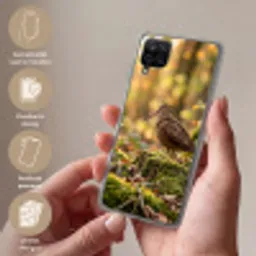 Houtsnip - Bos - Bladeren - Herfst - Gecamoufleerd Telefoonhoesje Samsung Galaxy A12 klein -sfeer3_NL