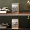 Glazenfles - Post - Zee - Zand Light Box met kabel (Tafellamp) klein -sfeer3