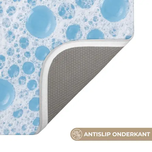 Schuim - Bubbels - Blauw WCmat klein -USP_AntislipNL