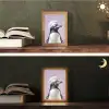 Pinguïn - Koksmuts - Lief - Paars Light Box met kabel (Tafellamp) klein -sfeer3