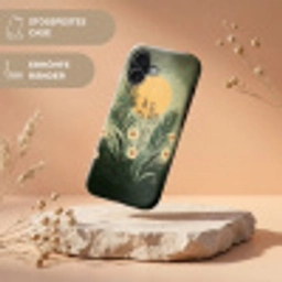 Bloemen - Bladeren - Zon - Groen Toughcase MagSafe Apple iPhone 17 klein -USP_RandenV_DE