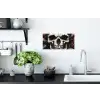 Schedel - Kettingen - Rood Muursticker klein -keuken