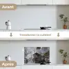 Marmer - Abstract - Goud - Grijs keuken achterwand spatscherm klein -voor_na_FR