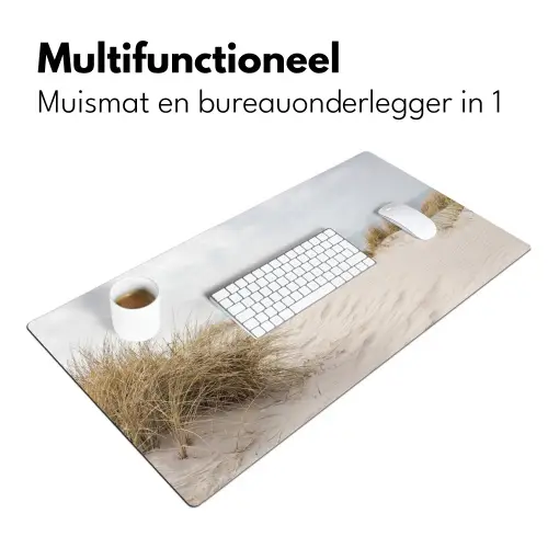 Wolken - Duinlandschap - Zand Muismat XXL klein -sfeer4