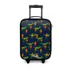 Dinos - Bliksem - Dieren - Blauw Kinderkoffer - Zwart klein -3d