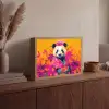 Kimono - Roze - Panda - Bloemenkroon Light Box met batterij (Wandlamp) middel -sfeer2