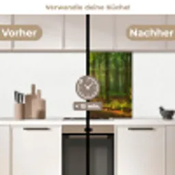 Zon - Bos - Bomen - Natuur - Herfst keuken achterwand 2 middel -voor-na2_DE