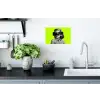 Vrouw - Sterrenhemel - Groen Muursticker klein -keuken