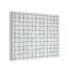 Patroon - Raster - Blauw - Grijs PET vilt klein 837 -3d